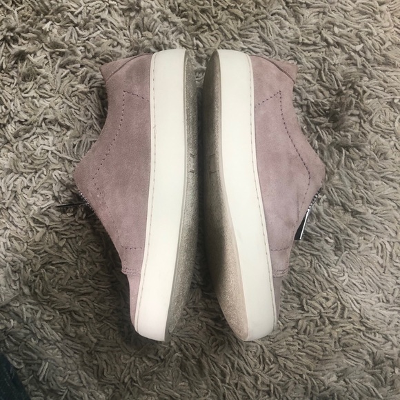 FRYE Lena Zip Low Suede Rose Pull On Sneakers 6.5 - Picture 2 of 3